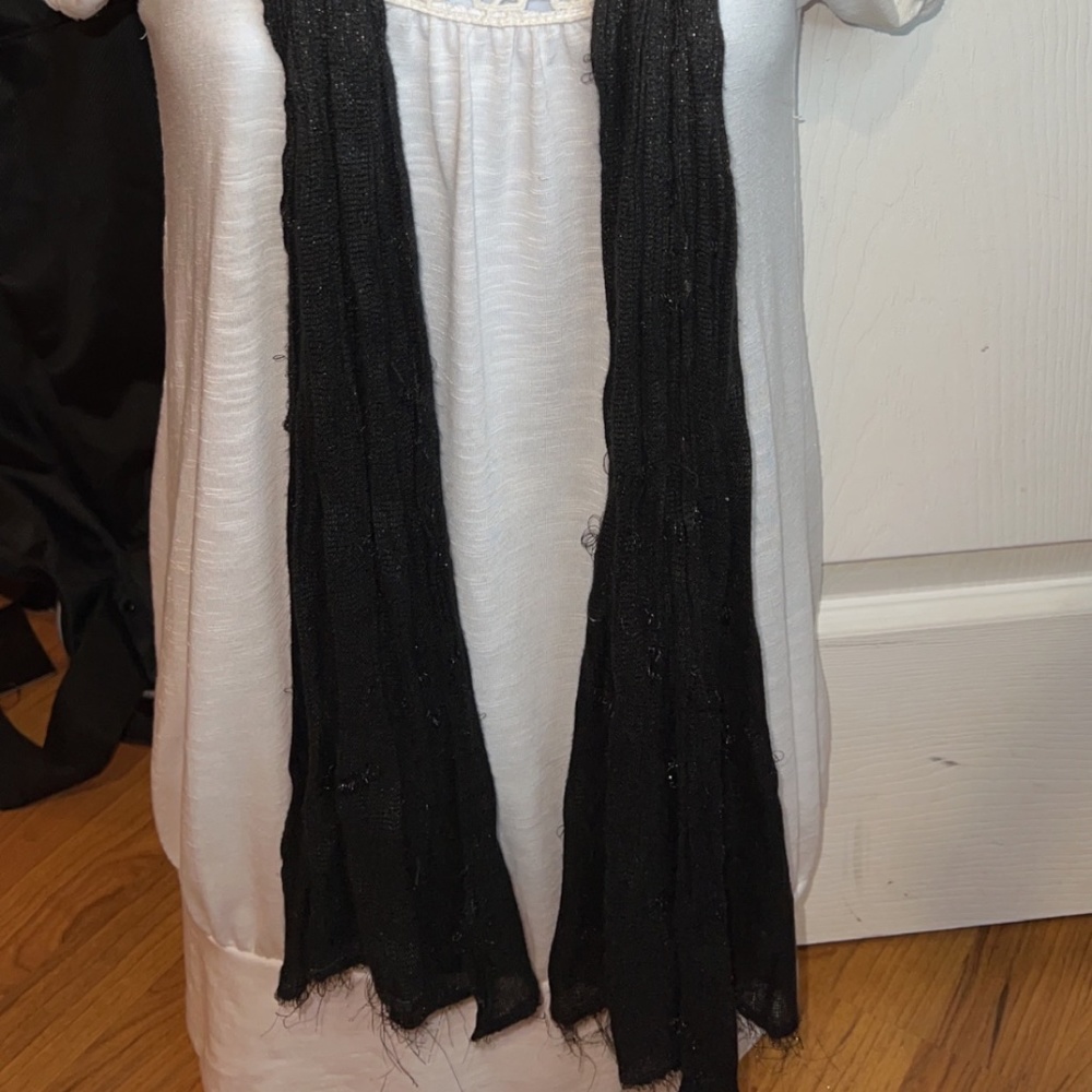 Black Shimmery Scarf